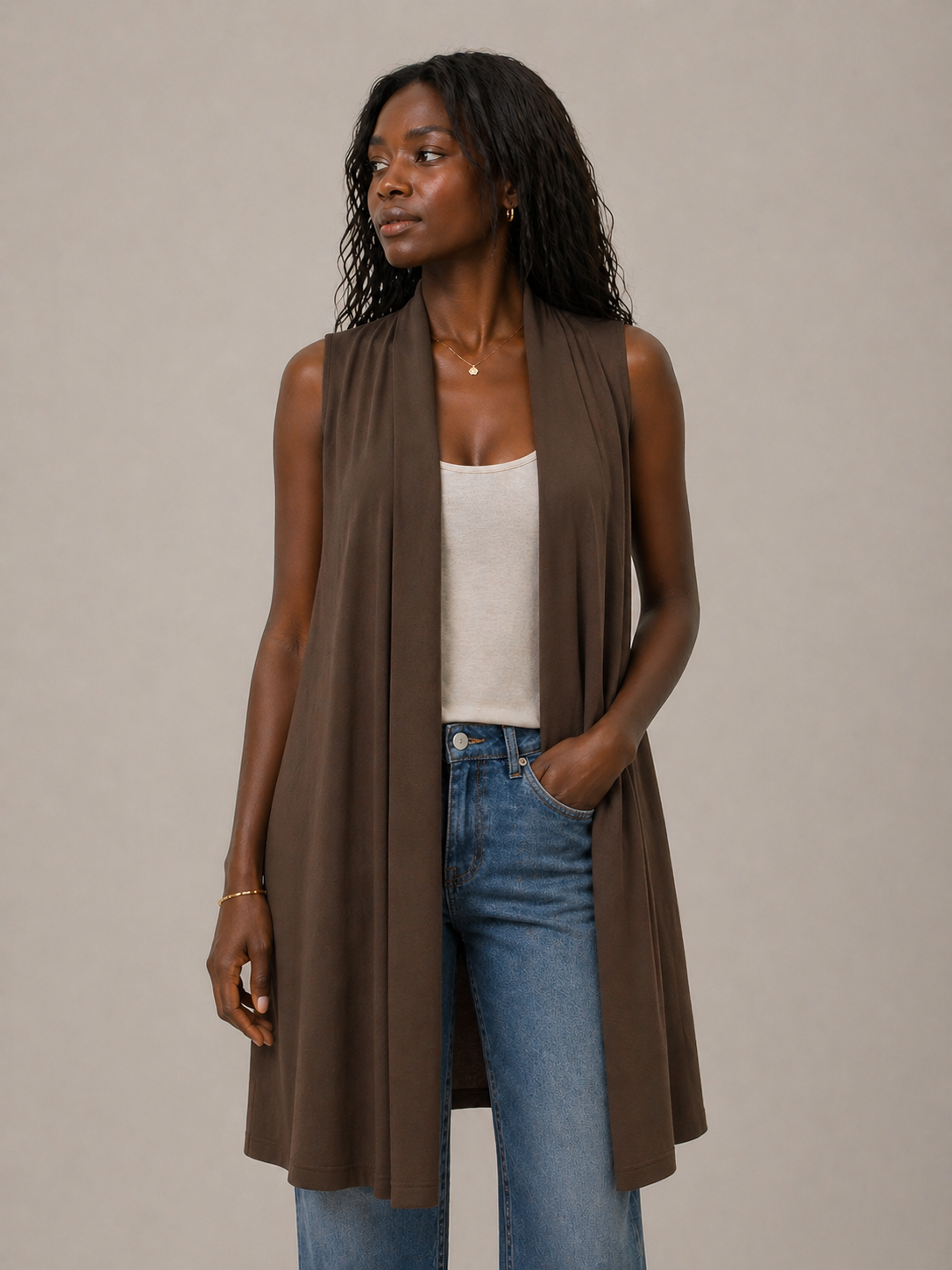 gilet sana – mi long sans manches