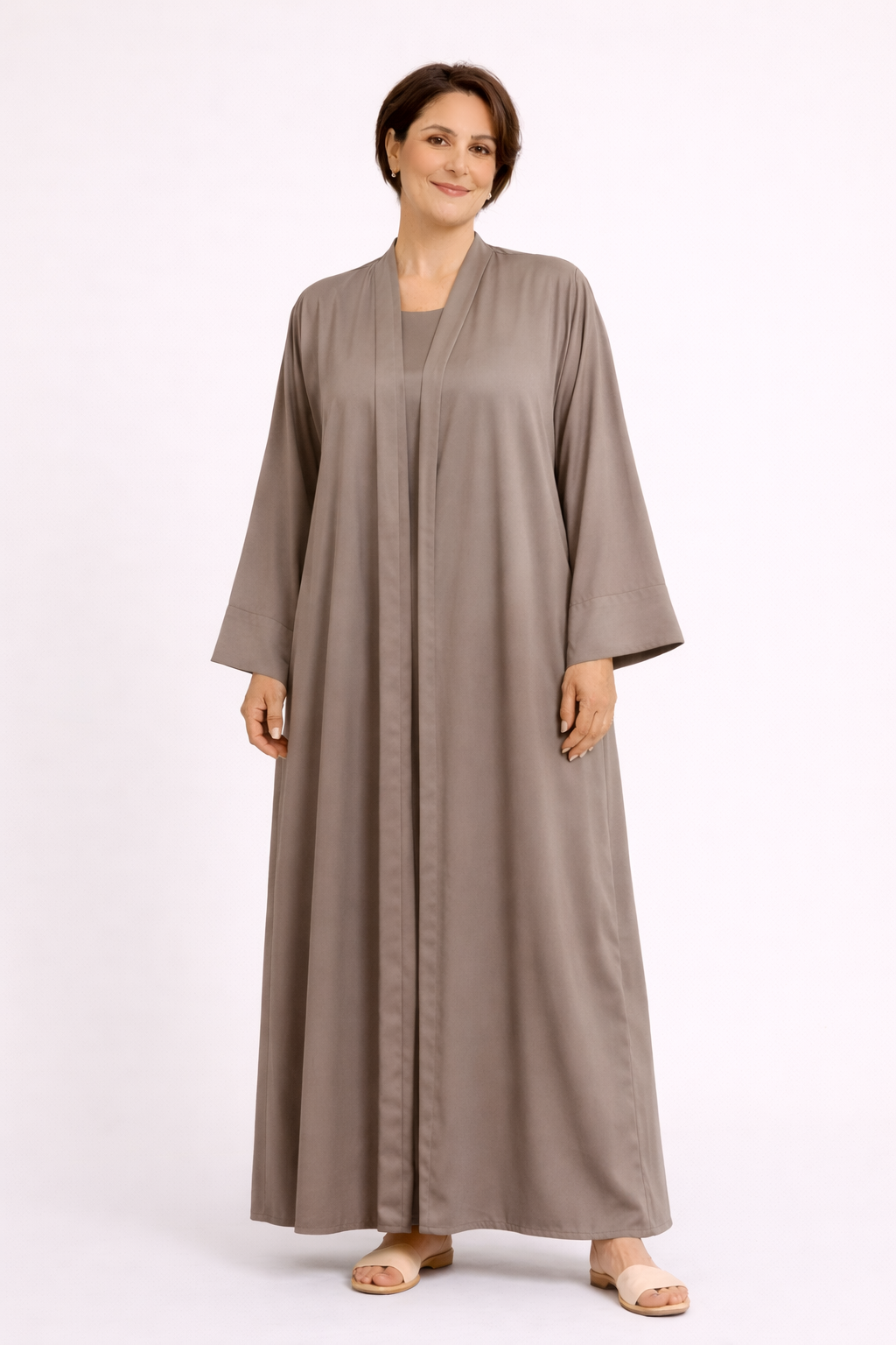 kimono 2 piecesabaya taupe kimono 2 piecesabaya taupe