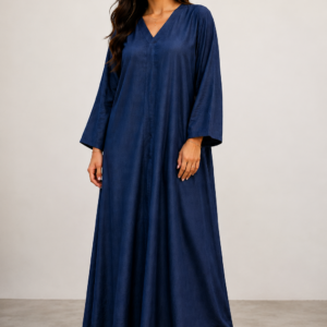Abaya oversize en coton effet jean
