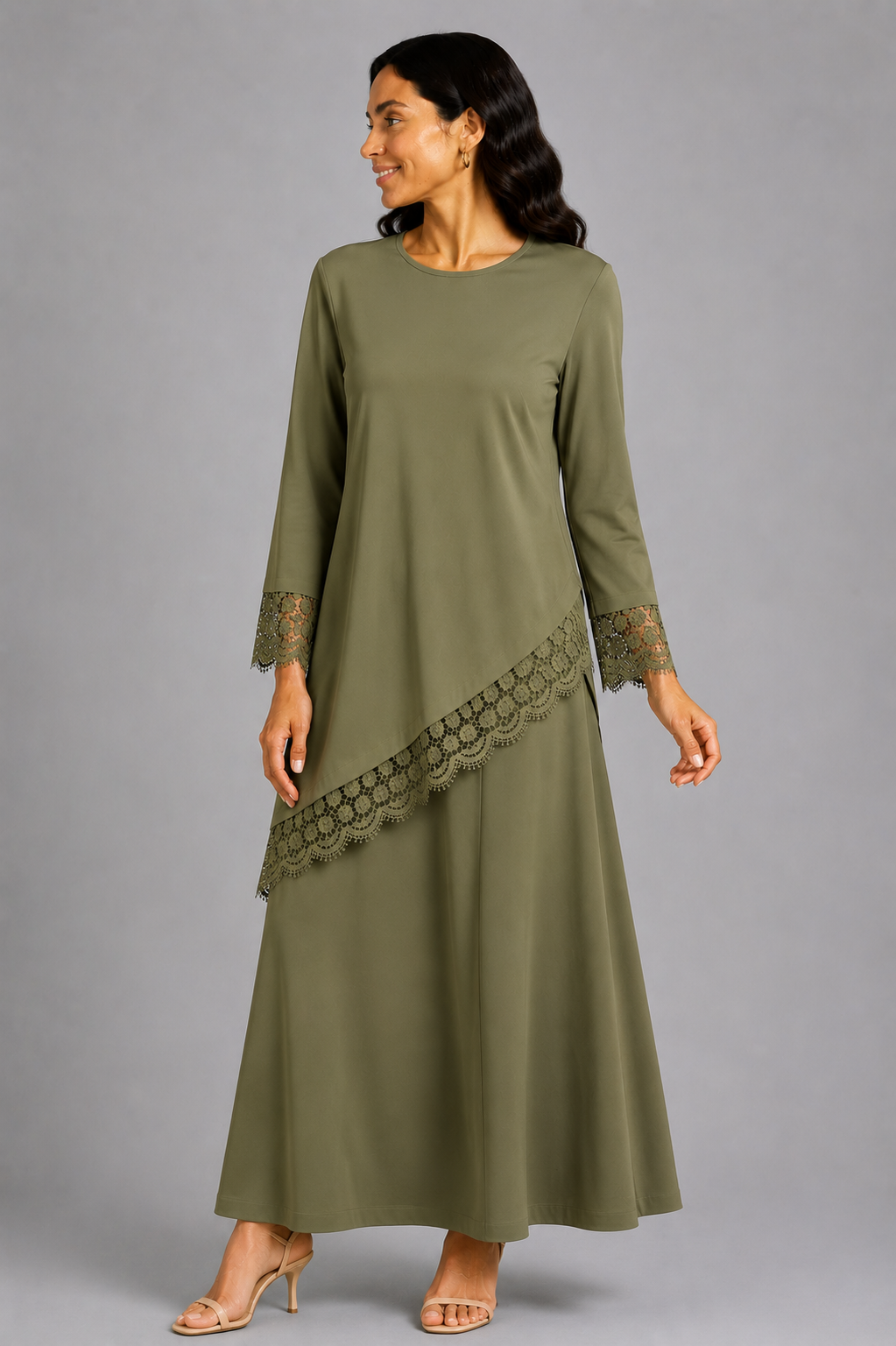 Ensemble jupe Élégance Dentelle Noir