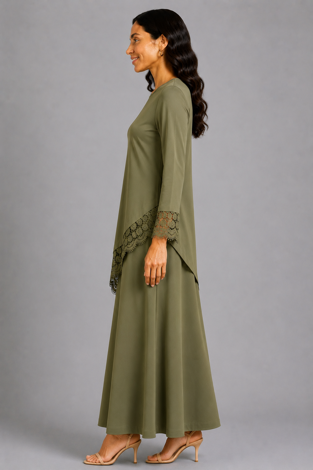 Ensemble jupe Élégance Dentelle Noir – Image 2