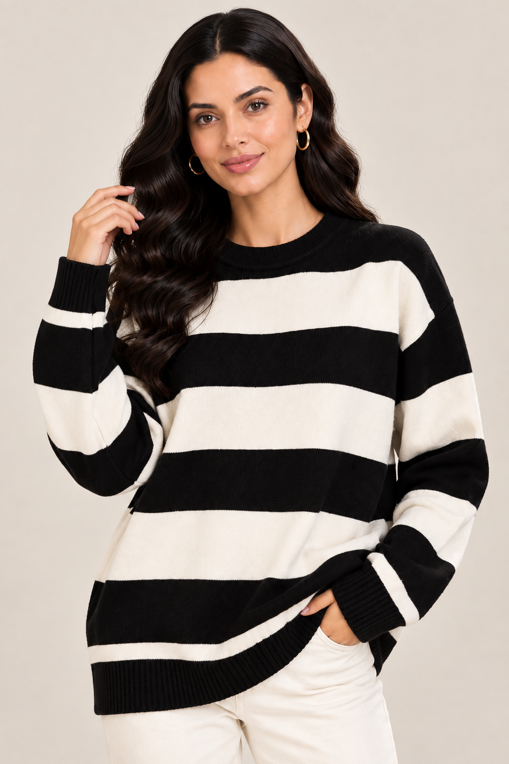 Pull Oversize Rayé