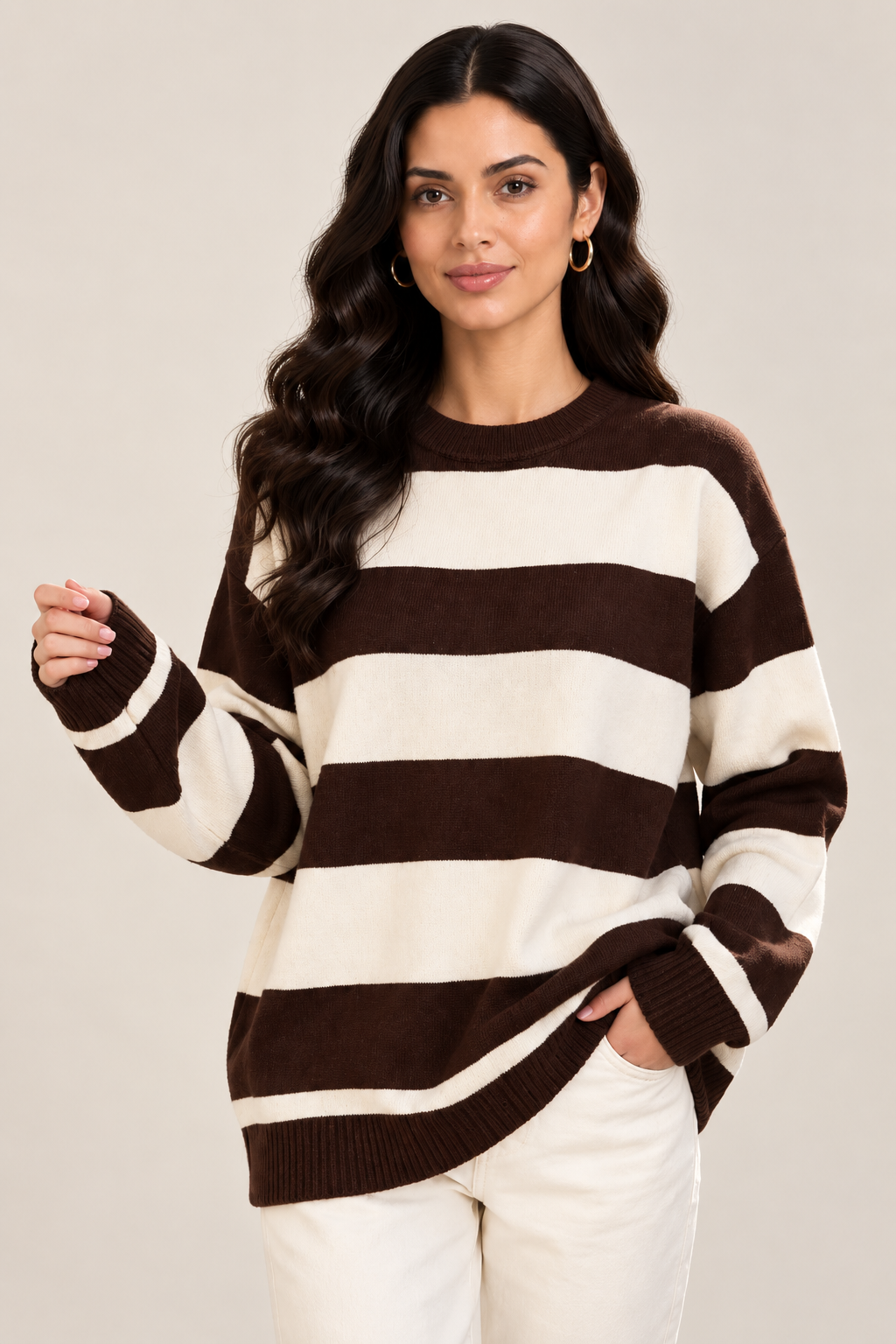 Pull Oversize Rayé – Image 4